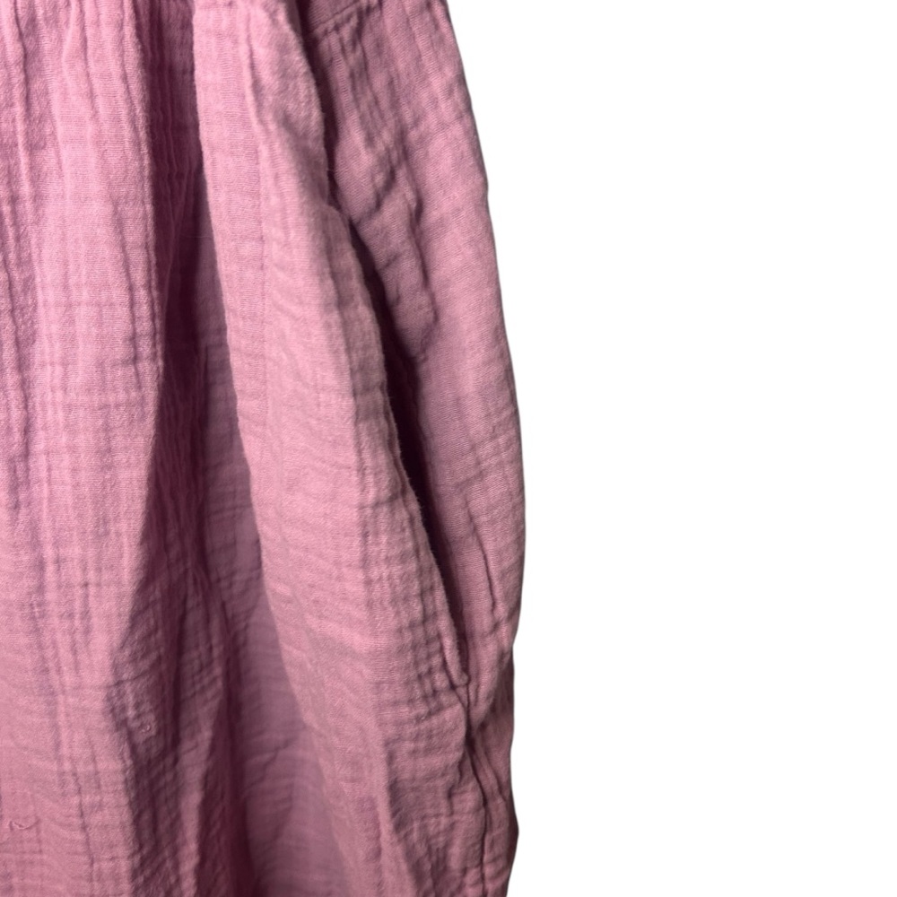 Old Navy Purple Cotton Gauze Peasant Dress XL Boho Mini - Picture 5 of 12